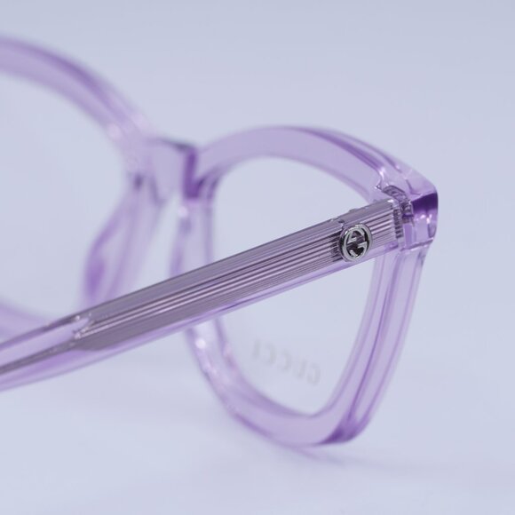 ?️ New Gucci GG1686O 008 Eyeglasses - Transparent Violet Frame main image 5